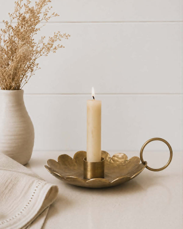 ALYA - Bougeoir fleur antique